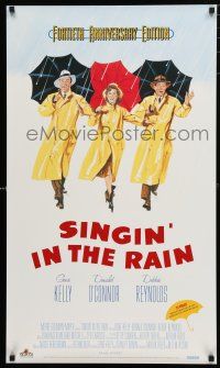 9e922 SINGIN' IN THE RAIN video poster R92 Gene Kelly, Donald O'Connor, Debbie Reynolds, classic!