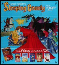 9e924 SLEEPING BEAUTY video poster R86 Walt Disney cartoon fairy tale fantasy classic!