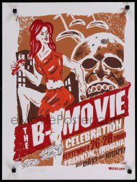 9e164 B-MOVIE CELEBRATION signed & numbered film fest poster '08 by Dave Windisch & Stacy Curtis!