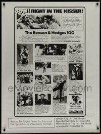 9e163 BENSON & HEDGES 100 film festival poster '70s movie classics, African Queen, Stagecoach!