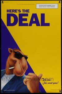 9e114 CAMEL CIGARETTES style D 30x46 advertising poster '93 artwork of Joe Camel!
