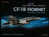 9e474 CF-18 HORNET 2-sided Canadian special 18x24 '00s cool images of jet fighter!