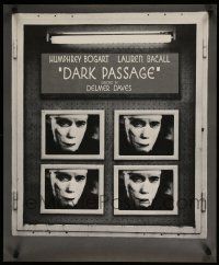 9e481 DARK PASSAGE special 23x28 '60s cool images of bandaged Humphrey Bogart!