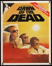 9e790 DAWN OF THE DEAD video poster R80s George Romero, there's no more room in HELL for the dead!