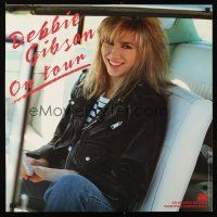 9e338 DEBBIE GIBSON 24x24 music poster '89 cool image of the pretty singer, On Tour!