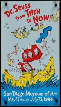 9e184 DR. SEUSS FROM THEN TO NOW 13x24 museum exhibition '86 classic characters!