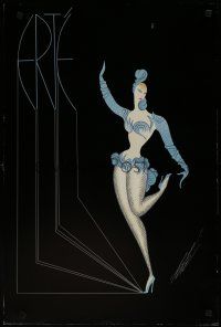 9e229 ERTE 20x30 art print '82 wonderful artwork of sexy woman dancing!