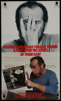 9e502 GEORGE CARLIN special 15x25 '81 he's found A Place For His Stuff, some of his best!