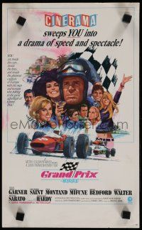 9e504 GRAND PRIX Cinerama special 9x15 '67 F1 driver James Garner, artwork by Howard Terpning!