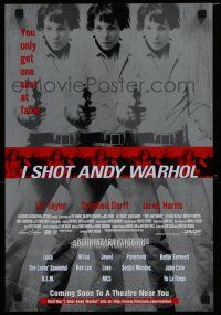 9e511 I SHOT ANDY WARHOL special 14x20 '96 cool multiple images of Lili Taylor pointing gun!