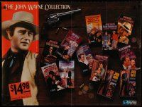 9e845 JOHN WAYNE COLLECTION video poster '90s cool images of The Duke in many roles!