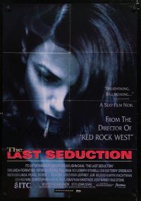 9e857 LAST SEDUCTION Canadian video poster '93 John Dahl directed, Linda Fiorentino, sexy noir!