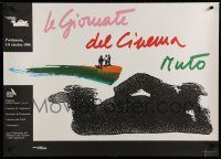 9e173 LE GIORNATE DEL CINEMA MUTO Italian film festival poster '88 colorful art & cool design!