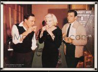 9e523 LET'S MAKE LOVE French special 20x28 '60 candid of Marilyn Monroe, Gene Kelly & Yves Montand!
