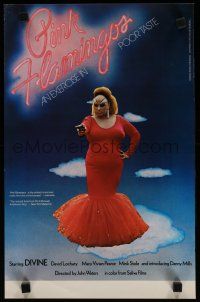 9e548 PINK FLAMINGOS New Line Cinema 1st release special 11x17 '72 Divine, John Waters classic!