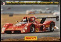 9e126 PIRELLI TIRES 2-sided 27x39 Italian advertising poster '96 champion, IMSA racing!