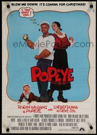 9e551 POPEYE special 17x24 '80 Robert Altman, Robin Williams & Duvall as E.C. Segar's characters!