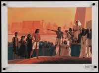 9e246 PRINCE OF EGYPT limited edition numbered w/COA 18x24 art print '98 Dreamworks bible cartoon!