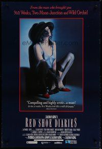 9e897 RED SHOE DIARIES 2-sided video poster '92 directed by Zalman King, sexy Brigitte Bako!