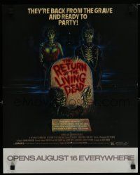9e557 RETURN OF THE LIVING DEAD special 16x20 '85 punk rock zombies by tombstone ready to party!