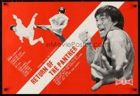 9e558 RETURN OF THE PANTHER special 21x31 '74 Da Tie Nu, Kang Chin in wacky kung fu action!