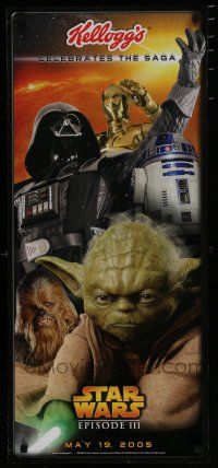 9e559 REVENGE OF THE SITH Kellogg's tie-in special 15x34 '05 Star Wars Episode III!