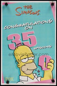 9e312 SIMPSONS TV special 11x17 '05 Matt Groening cartoon, 350 episodes, Homer eating zero!!