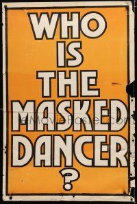 9e159 WHO IS THE MASKED DANCER stage poster '20s all text teaser poster to create interest!