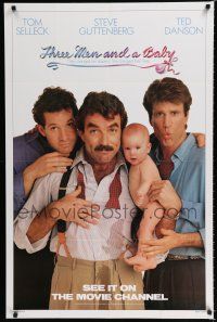 9e319 THREE MEN & A BABY tv poster R89 Tom Selleck, Ted Danson, Steve Guttenberg