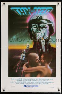 9e956 THX 1138 video poster R83 first George Lucas, Robert Duvall, bleak futuristic sci-fi!
