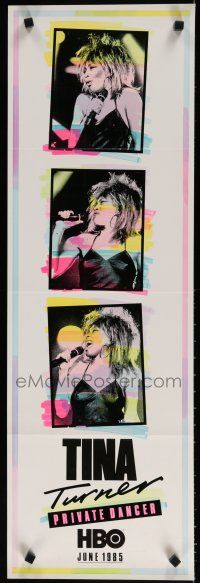 9e321 TINA TURNER 2-sided foil tv poster '85 cool pop art style, Private Dancer!