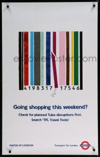 9e095 TRANSPORT FOR LONDON GOING SHOPPING English travel poster '00s TFL Travel Tools!