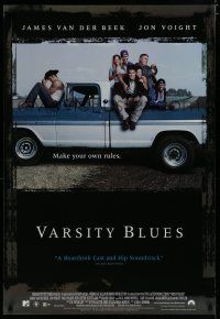 9e964 VARSITY BLUES video poster '98 James Van Der Beek, MTV high school football movie!