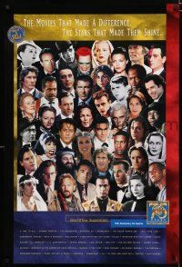 9e968 WARNER BROS: 75 YEARS ENTERTAINING THE WORLD video poster '97 cool image of actors!