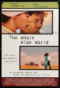 9e971 WHOLE WIDE WORLD video poster '96 Vincent D'Onofrio, Renee Zellweger!