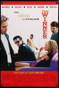 9e973 WINNER video poster '96 Alex Cox directed, Rebecca DeMornay, Vincent D'Onofrio, Delroy Lindo