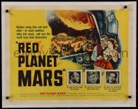 9g096 RED PLANET MARS linen 1/2sh '52 nations race time to save the world from total destruction!