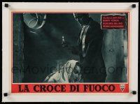 9g304 FUGITIVE linen Italian 13x18 pbusta '48 John Ford, c/u of Dolores Del Rio & Henry Fonda!
