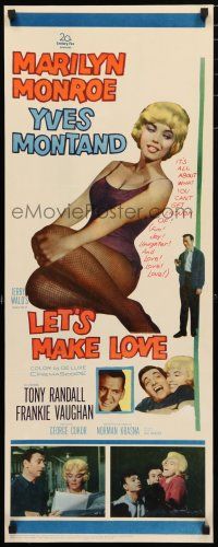 9h169 LET'S MAKE LOVE insert '60 four images of super sexy Marilyn Monroe & Yves Montand!