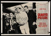 9h147 CITIZEN KANE Italian photobusta R66 Joseph Cotten & Sloane w/Orson Welles & loving cup!