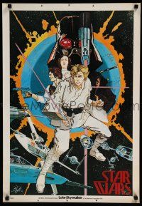9h002 STAR WARS special 20x29 '76 1st edition, poster 1, art by Howard Chaykin!