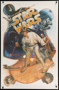 9h078 STAR WARS THE FIRST TEN YEARS heavy stock signed Kilian 1sh '87 by Drew, numbered 2413/3000!