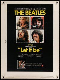 9j028 LET IT BE 30x40 '70 The Beatles, John Lennon, Paul McCartney, Ringo Starr, George Harrison