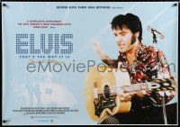 9j507 ELVIS: THAT'S THE WAY IT IS video British quad R00 great image of Presley playing guitar!