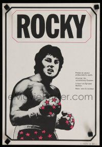 9j460 ROCKY Czech 11x16 '80 different Jan Antonin Pacak art of Sylvester Stallone, boxing classic!