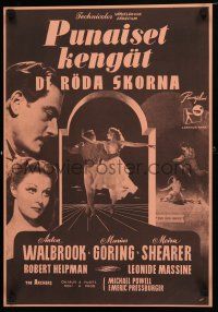 9j382 RED SHOES Finnish '48 Michael Powell & Emeric Pressburger, Moira Shearer, different montage!