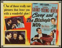 9j012 BISHOP'S WIFE style B 1/2sh '48 Cary Grant, Loretta Young, priest David Niven!