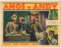 9j154 CHECK & DOUBLE CHECK LC '30 Amos 'n' Andy in the only movie adaptation, at lodge meeting!