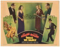 9j191 SHALL WE DANCE LC '37 Fred Astaire & Ginger Rogers stare at Ketti Gallian & Eric Blore!