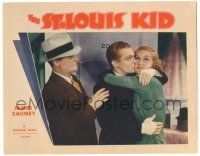 9j194 ST. LOUIS KID LC '34 Roscoe Karns watches James Cagney kissing Patricia Ellis on the cheek!